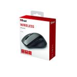 Mouse fara fir Trust Kuza Wireless Mouse Black, USB 2.0, 2.4 GHz, 2 AAA batteries, 6 butoane.