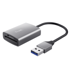 Cardreader USB-A Trust Dalyx Fast, carduri compatibilie micro-SD, SD, gri