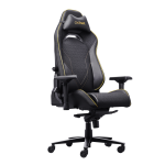 Scaun gaming Trust GXT 721 Ruya Pro Premium, iluminare RGB, 5 roti, ridicare pe gaz clasa 4, adjustabil pe inaltime, material piele PU, greutate maxima suportata 150 kg, negru