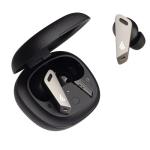 CASTI Edifier, wireless, intraauriculare - butoni, pt smartphone, microfon pe casca, conectare prin Bluetooth 5.0, negru / argintiu, 