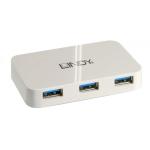 Hub USB Lindy LY-43143, 4 porturi 3.0, alb