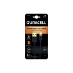 Cablu Duracell USB-A to Micro USB 1mBlack 