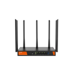 Tenda | W30E  | Router wireless | 802.11ax | AX3000 Dual Band | Porturi Gigabit  1 WAN, 3 LAN  | Antene 4 externe | max 200 utilizatori, acoperire 500 mp | Pt birouri, firme mici, internet café, locuinte mai mari | Negru