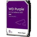 HDD Video Surveillance WD Purple 8TB CMR, 3.5'', 256MB, 5640 RPM, SATA, TBW: 180