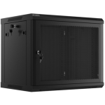 Dulap rack de perete 19", 6U, 600x450 mm, usa perforata, gri,