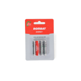 Bateriile alcaline Rombat se comercializează la cutie colectiva de 12 blistere a câte 4 bucăți. ➢ Tensiune nominală: 1,5V ➢ Temperatură de operare: -30~50ºC ➢ Capacitate nominală: 1100 mAh (75Ω 4h/zi 0,9 V) ➢ Durata de viaţă la raft (depozitare fără utili