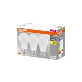 3 Becuri LED Osram Base Classic A, E27, 8.5W (60W), 806 lm, lumina calda (2700K)