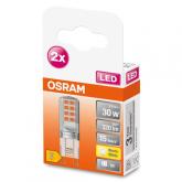 2 Becuri LED Osram PIN, G9, 2.6W (30W), 320 lm, lumina calda (2700K)