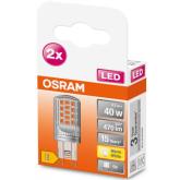 2 Becuri LED Osram PIN, G9, 4.2W (40W), 470 lm, lumina calda (2700K)