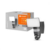 Proiector LED inteligent cu camera si senzor de miscare si lumina Ledvance SMART+ WiFi Camera, 24W, 220-240V, 1800 lm, lumina calda (3000K), IP44, dimabil, 163x250x169mm, aluminiu, Gri