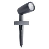 3 Spoturi LED RGB pentru exterior cu spike Ledvance SMART+ Wifi Garden Spot, 14.5W, 680 lm, lumina alba si color (3000K), IP65, 145x90x295mm, aluminiu, Gri inchis