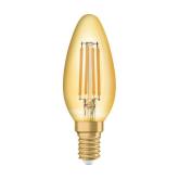 Bec LED Osram Vintage 1906 CLAS B, E14, 4W (35W), 410 lm, lumina calda (2400K), cu filament