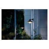 Aplica tip felinar pentru exterior Philips Cormorant, 1xE27, max 42W, IP44, 250x266x207mm, Negru
