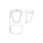 Aplica pentru exterior Philips Kiskadee, 1xE27, max 42W, IP44, 140x197x212mm, Antracit