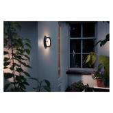 Aplica LED pentru exterior Philips Actea, 12W (83W), 176V, 1200 lm, lumina calda (2700K), IP44, 189mm, Negru