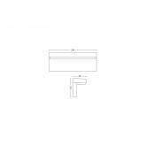 Aplica LED RGB pentru exterior Philips Hue Nyro, 13.5W (42W), 1000 lm, lumina alba si color (2000-6500K), IP44,88x254x101mm, Negru