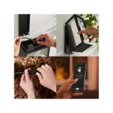 Aplica LED RGB pentru exterior Philips Hue Impress, 8W (49W), 1200 lm, lumina alba si color (2000-6500K), IP44, 141x120x240mm, Negru