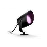 Spot LED RGB pentru exterior cu spike Philips Hue Lily XL, 15W (80W), 1050 lm, lumina alba si color (2200-6500K), IP65, 112x190x112mm, Negru