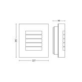 Aplica pentru exterior Philips Oslo, 1xE27, max 60W, IP44, 95x235x260mm, Inox