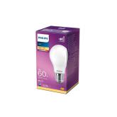 Bec LED Philips Classic A60, E27, 7W (60W), 806 lm, lumina calda (2700K), mat