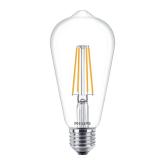 Bec LED Philips Classic ST64, EyeComfort, E27, 7W (60W),806 lm, lumina calda (2700K), cu filament