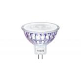 Bec LED spot Philips, GU5.3, 7W (50W), 621 lm, lumina calda (2700K)