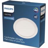 Spot LED incastrat Philips Diamond Cut DL251, 13W, 1000 lm, lumina calda(3000K), IP20, 14cm, Alb