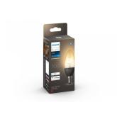 Bec LED inteligent Philips Hue B39, Bluetooth, E14, 4.5W (28W), 300 lm, lumina calda (2100K), cu filament