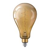 Bec LED vintage (decorativ) Philips Classic Gold Giant A160, EyeComfort, E27, 7W (40W), 470 lm, lumina calda (1800K), dimabil, cu fillament, 29.3x16.2cm