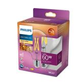 Bec LED Philips Classic G93, EyeComfort, E27, 5.9W(60W), 806 lm, lumina calda (2200-2700K), dimabil, cu filament