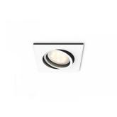 Spot LED incastrat Philips Hue Milliskin, Bluetooth, GU10, 5W (50W), 350 lm, lumina alba (2200-6500K), IP20, 9cm, Alb