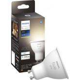 Bec LED inteligent Philips Hue Spot, Bluetooth, GU10, 5.2W (57W), 400 lm, lumina calda (2700K)
