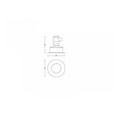 Spot LED incastrat Philips Hue Adore Bathroom, Bluetooth, GU10, 5W, 350 lm, lumina alba (2200-6500K), IP44, 9cm,Crom