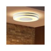 Plafoniera LED Philips Hue Being, Bluetooth, 22.5W (204W), 2500 lm, lumina alba (2200-6500K), 34.8cm, Metal/Plastic, Argintiu, Intrerupator cu variator inclus