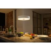 Pendul LED Philips Hue Fair, Bluetooth, 25W, 2900 lm, lumina alba (2200-6500K), IP20, 44.4cm, Metal, Alb, Intrerupator cu variator inclus