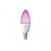 Bec LED RGB inteligent Philips Hue B39, Bluetooth, E14, 5.3W, 470 lm, lumina alba si color (2000-6500K)