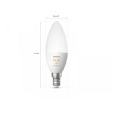Bec LED inteligent Philips Hue B39, Bluetooth, E14, 4W, 470 lm, lumina alba (2200-6500K)