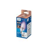 Bec LED RGB inteligent Philips Candle C37, Wi-Fi, Bluetooth, E14, 4.9W (40W), 470 lm, lumina alba si (2200-6500K)