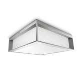 Plafoniera pentru exterior Philips Skies, 2xE27, max 2x42W, IP44, 260x260x81mm, Gri