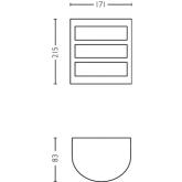 Aplica LED pentru exterior Philips Python, 6W, 500 lm, lumina neutra (4000K), IP44, 84x171x215mm, Antracit