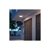 Plafoniera LED pentru exterior Philips Doris, 6W, 600 lm, lumina calda (2700K), IP54, 22 cm, Nichel