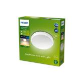 Plafoniera LED pentru exterior Philips Doris, 6W, 600 lm, lumina calda (2700K), IP54, 22 cm, Alb