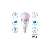 Bec LED RGB inteligent Philips Bulb P45, Wi-Fi, Bluetooth, E14, 4.9W (40W), 470 lm, lumina alba si color (2200-6500K)