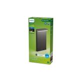 Stalp LED pentru exterior Philips BUSTAN, 3.8W, 800 lm, lumina calda (2700K), IP44, 400x220x90mm, Antracit
