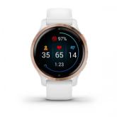Ceas Smartwatch Garmin Venu 2S, GPS Wi-Fi, Rose Gold + White