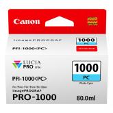Cartus Cerneala Original Canon Light Cyan, PFI-1000PC, pentru IPF PRO-1000, , incl.TV 0.11 RON, 