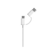 CABLU alimentare si date smartphone Xiaomi, Micro-USB (T) | USB Type-C (T) la USB 2.0 (T), cauciuc, lungime 0.3 m, alb, 