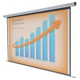 ECRAN proiectie  NOBO, electric, format 4 : 3, fixare perete | tavan, 240 x 180 cm, telecomanda, 