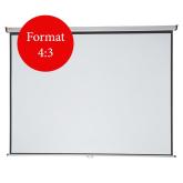 ECRAN proiectie  NOBO, manual, format 4 : 3, fixare perete | tavan, 240 x 180 cm, 