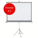 ECRAN proiectie  NOBO, manual, format 4 : 3, fixare trepied, 150 x 114 cm, 